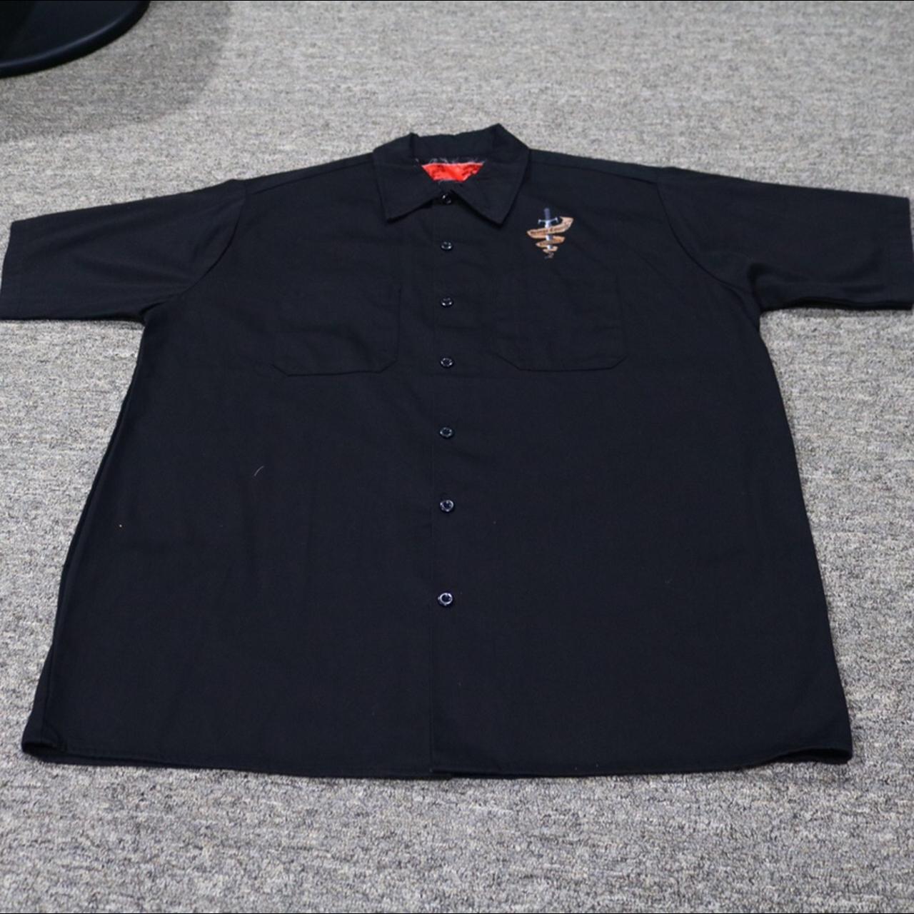 2000 Orange County Choppers BLACK Workshirt size XL... - Depop