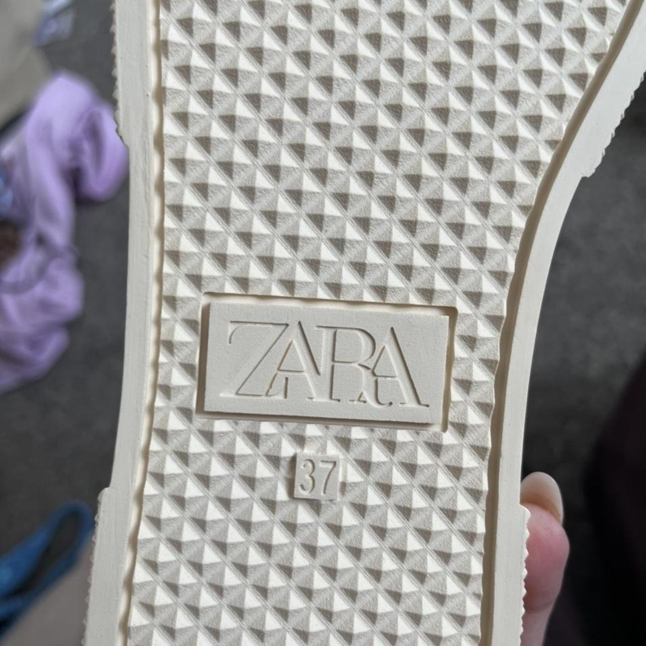 Zara high top canvas shoes, brand new with label,... Depop