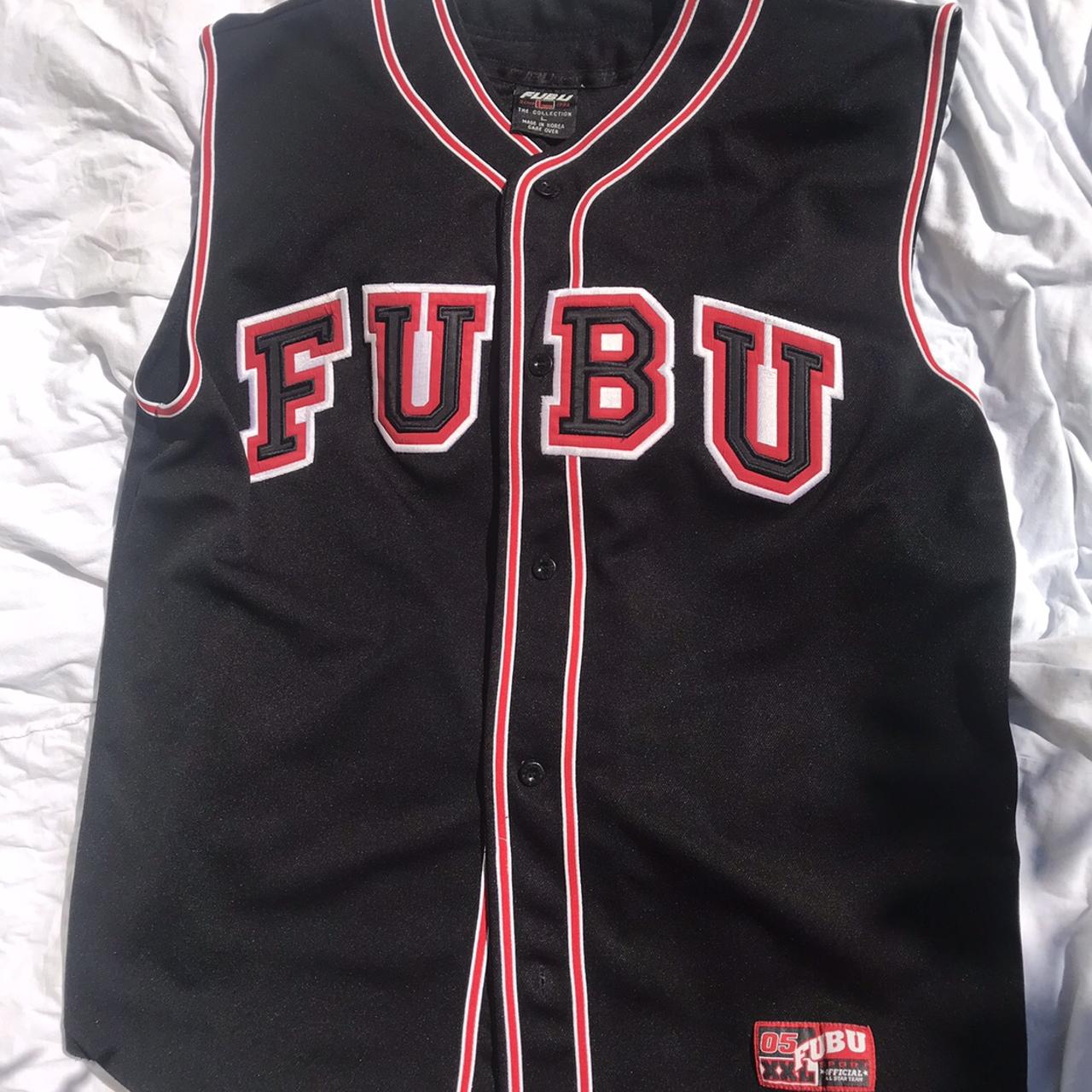 Vintage FUBU Baseball Jersey/ Hip Hop 90s/ Men Sports Jacket/ 