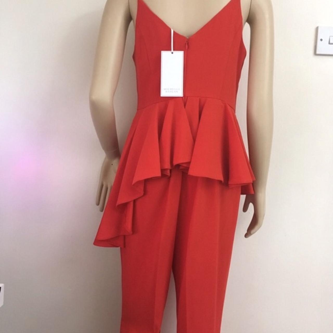 Michelle Keegan Peplum Wide Leg Jumpsuit . Depop