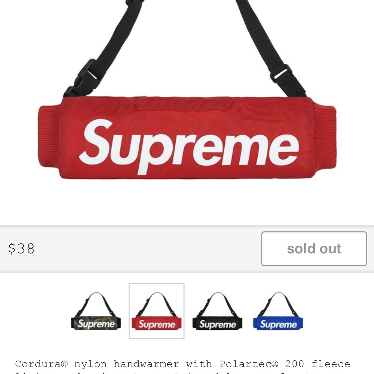 Supreme hand 2024 warmer red