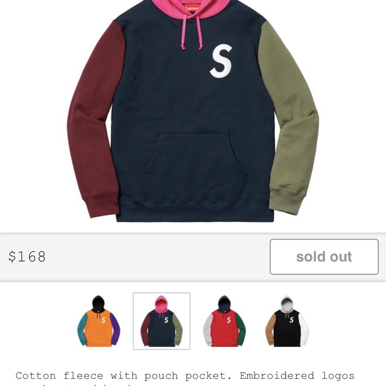 Supreme colorblock outlet hoodie