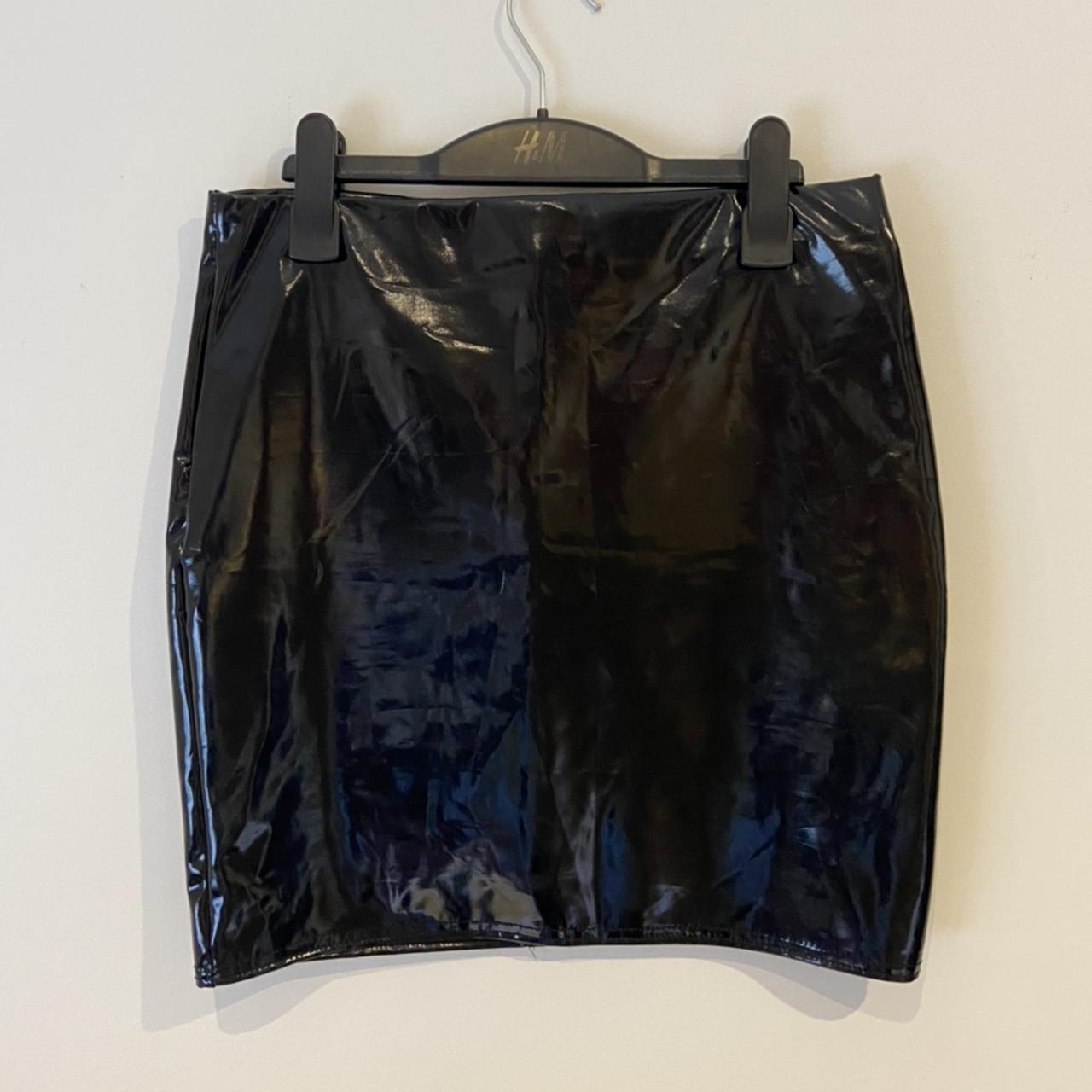 Black pvc body on skirt, worn a couple of times but... - Depop