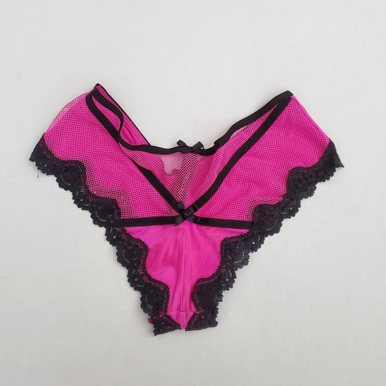 PINK Victoria's Secret, Intimates & Sleepwear, Victorias Secret Pink Nwt Black  Lace Cheeky Panty 4 Obo