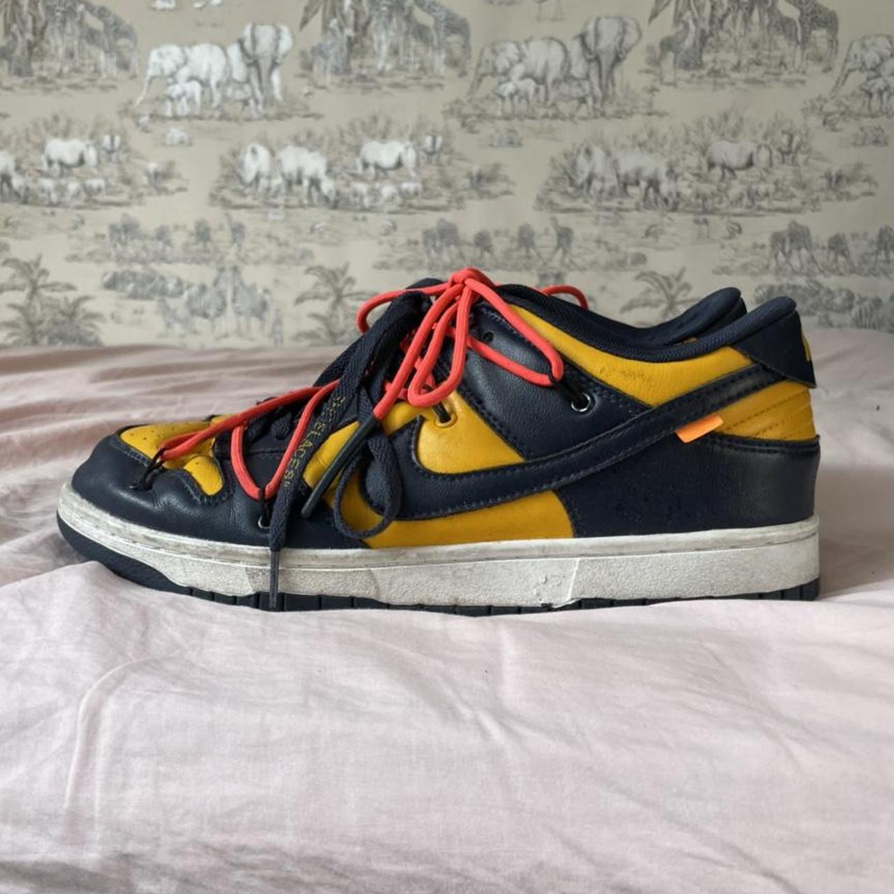 off white dunk low university blue