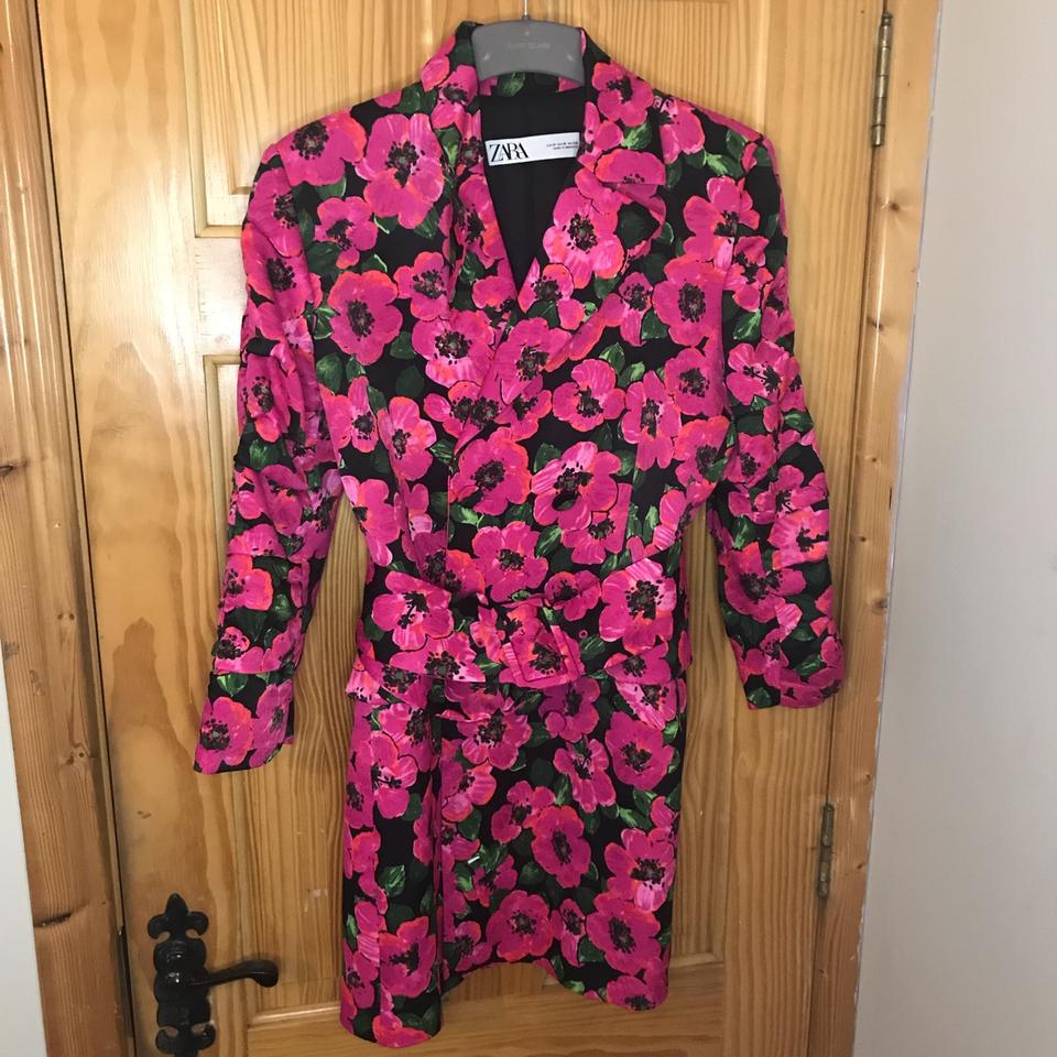 Zara floral blazer store dress