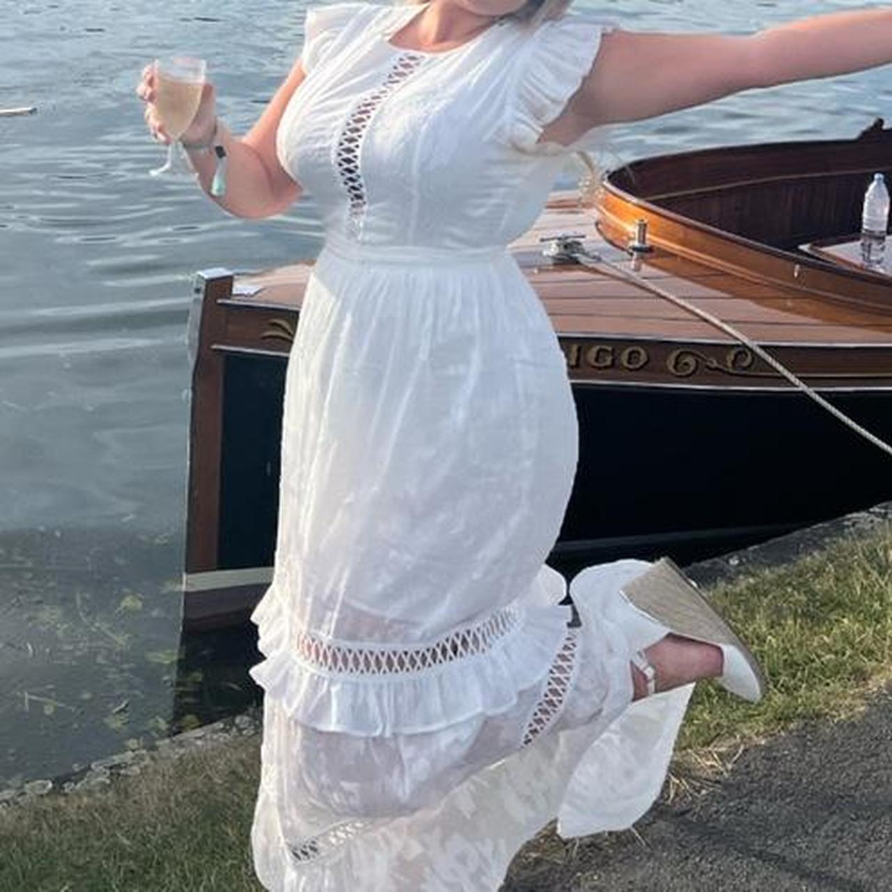 Forever unique white outlet dress