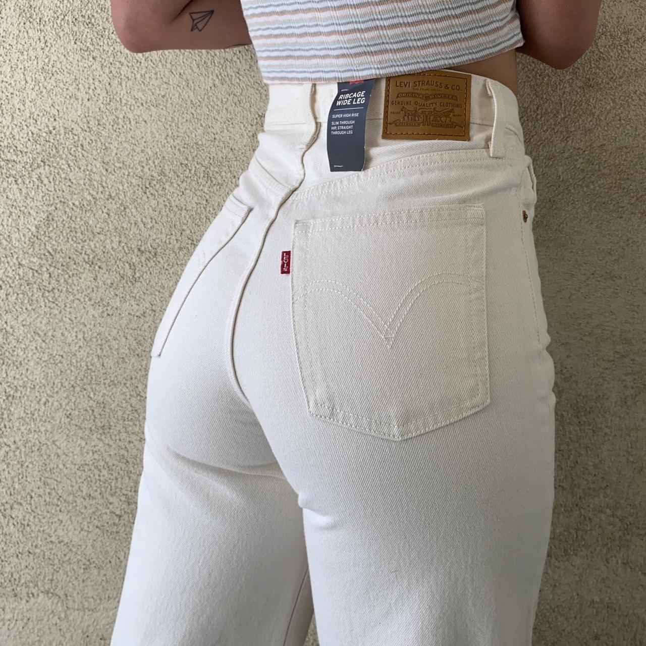 levi's ribcage off white