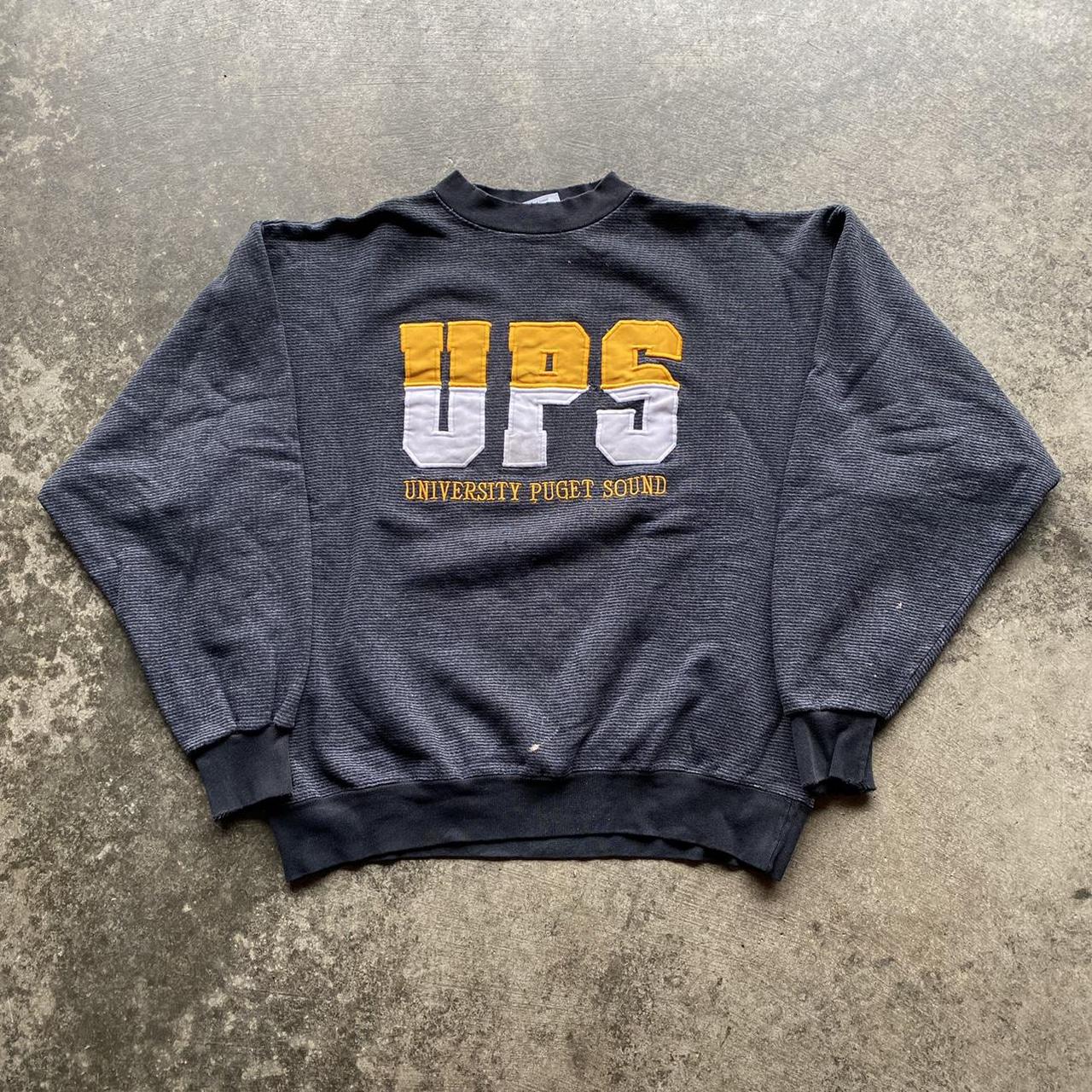 Vintage UPS University Puget Sound Pullover... - Depop