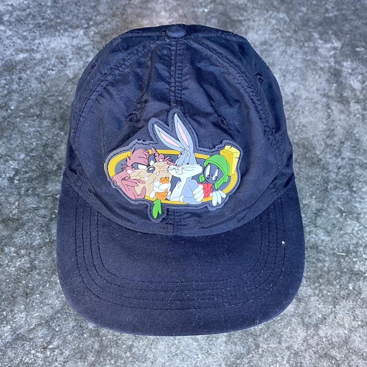Vintage 90s Looney Tunes Nylon Windbreaker Hat... - Depop