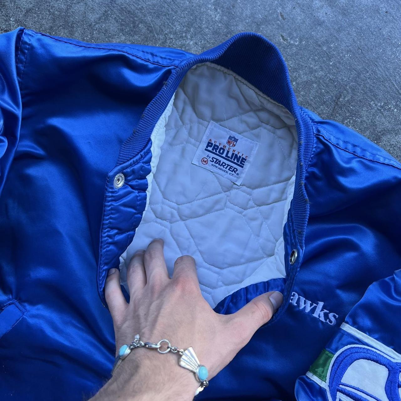 Vintage Seattle Seahawks Starter jacket. Jacket is - Depop