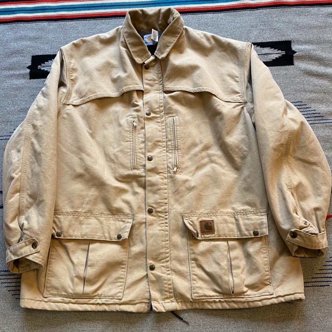 Vintage 90s Carhartt Zip Up Chore Work Jacket Men’s... - Depop