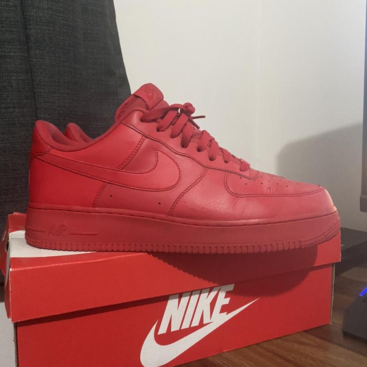 ⚪️Nike Air Force One 3x Red ♨️ ⚪️9/10 cond* ⚪️Size: - Depop