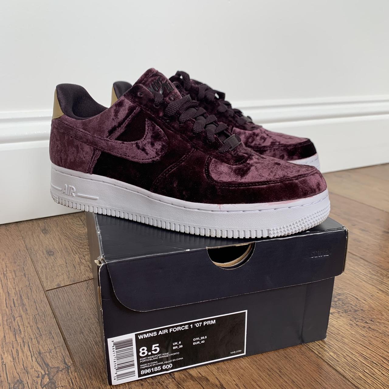 crushed velvet trainers nike