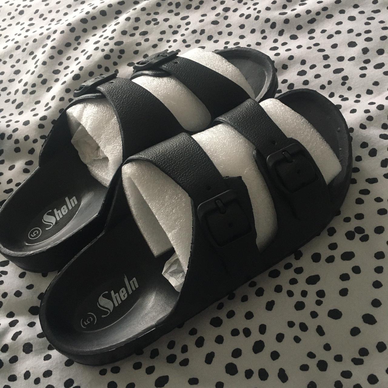 shein black sandals