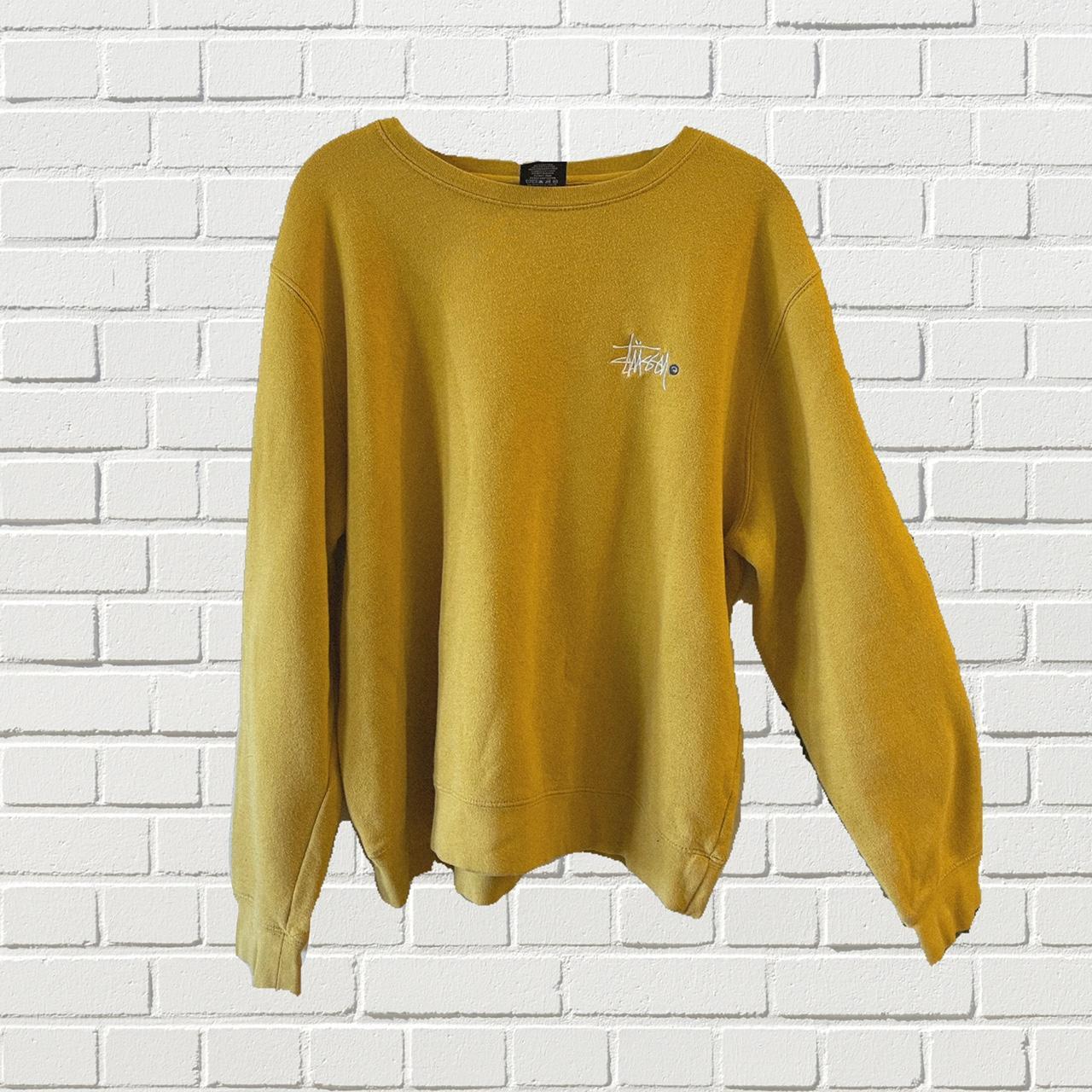 stussy yellow sweater