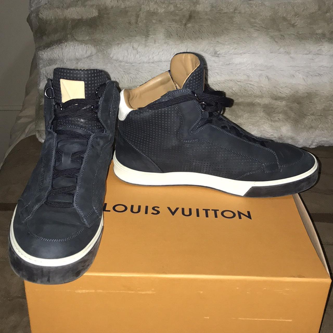 Authentic Louis Vuitton Mens High Top Sneakers Size 8.5 for Sale