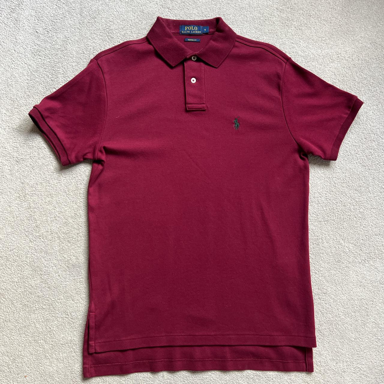 Polo Ralph Lauren Men's Burgundy Polo-shirts | Depop