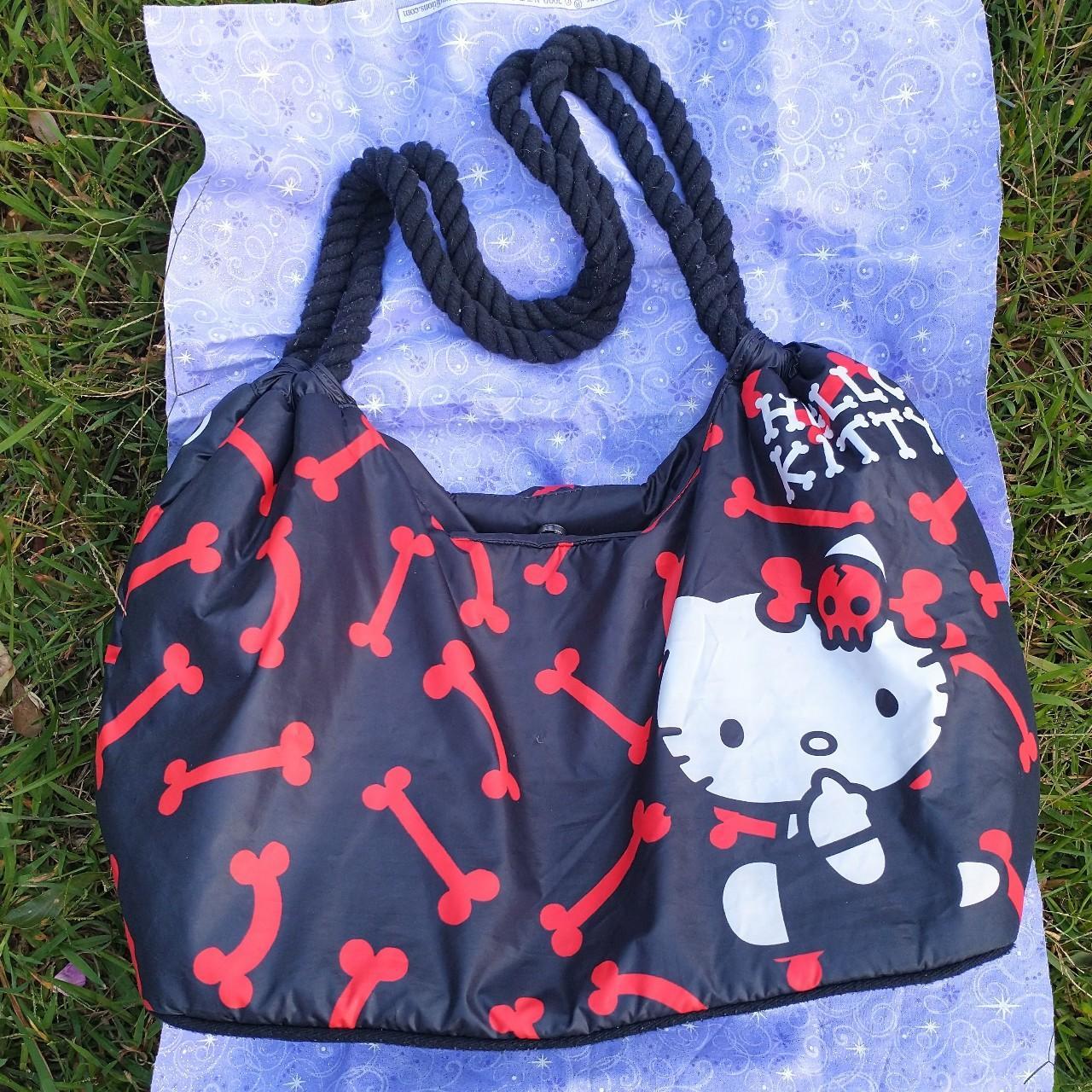 2012 Punk Hello Kitty EcoTote Tote Bag rare and... Depop