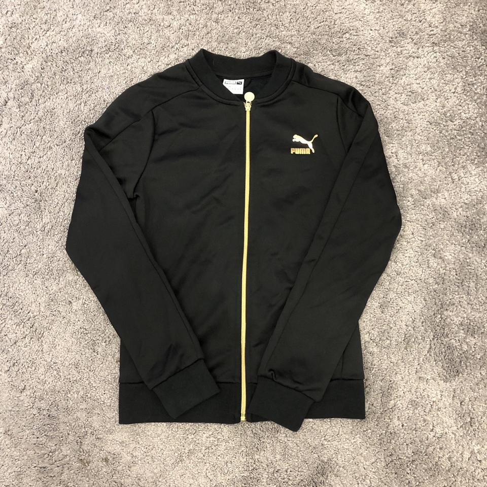 Puma jacke outlet schwarz gold