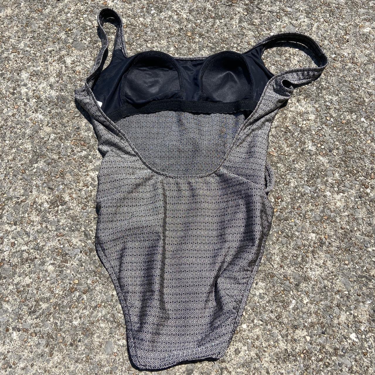 DKNY Women's Grey Swimsuit-one-piece | Depop