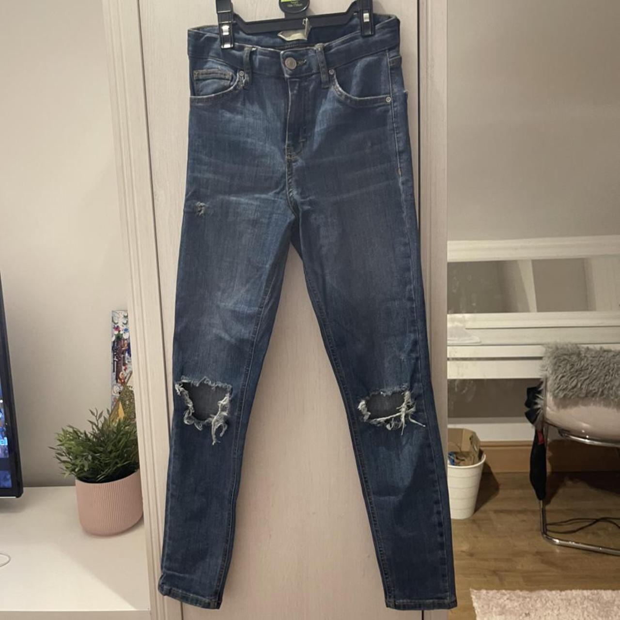 Blue ripped skinny Joni jeans Very good condition... - Depop