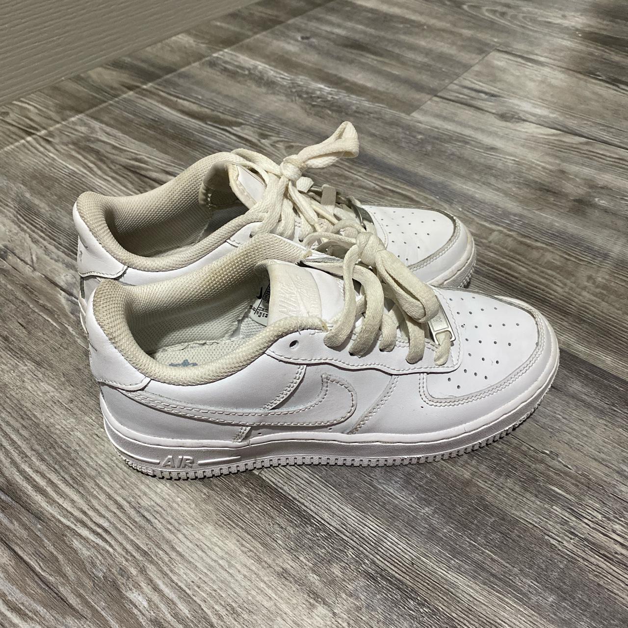 air force 1 size 4 not creased and good condition... - Depop