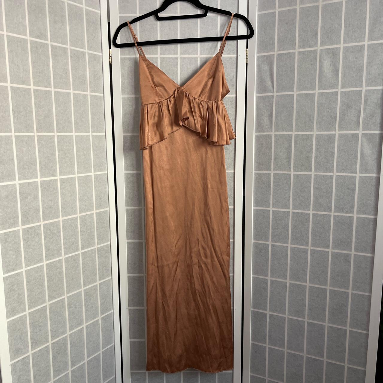 H M Rose Gold Dress Size 2 New with tag Depop