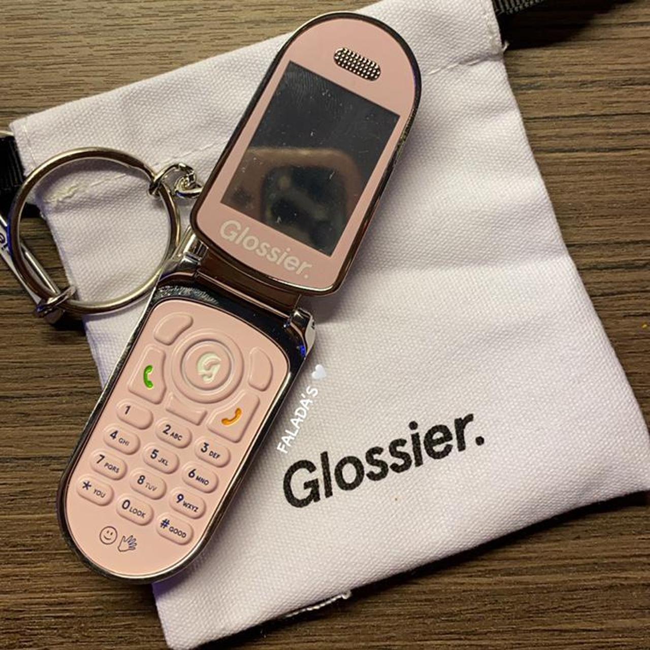 Glossier LA cellphone keychain 💕open to offers - Depop