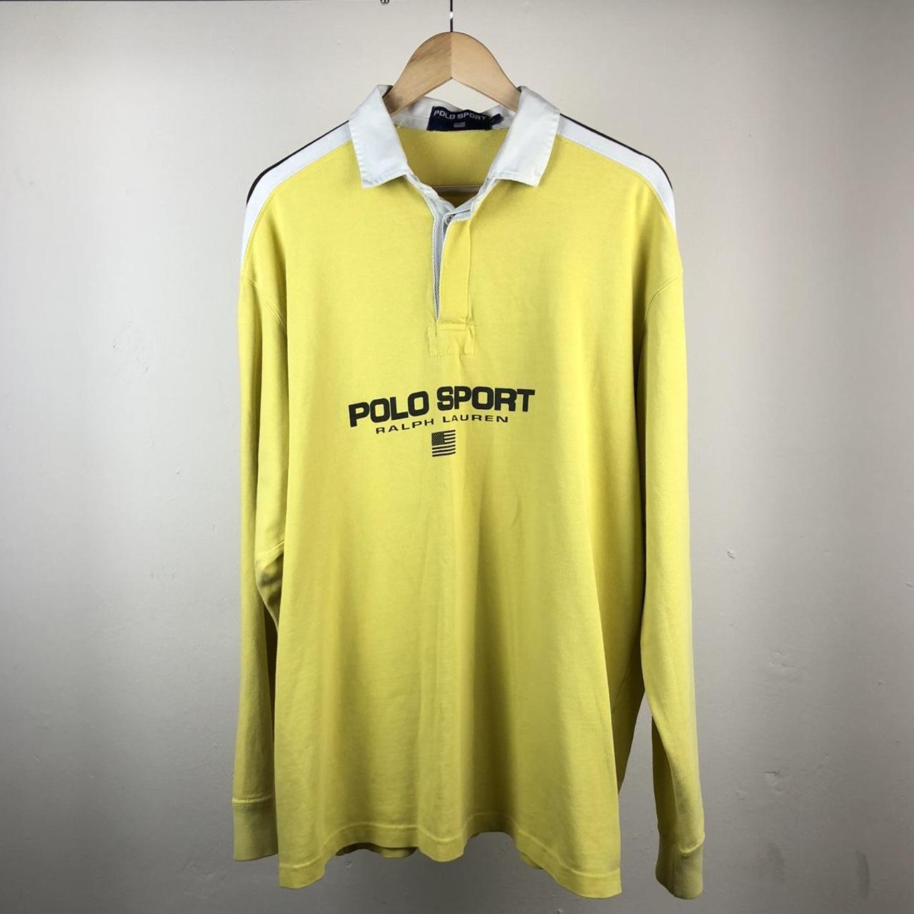 Ralph Lauren Men's Yellow Poloshirts Depop