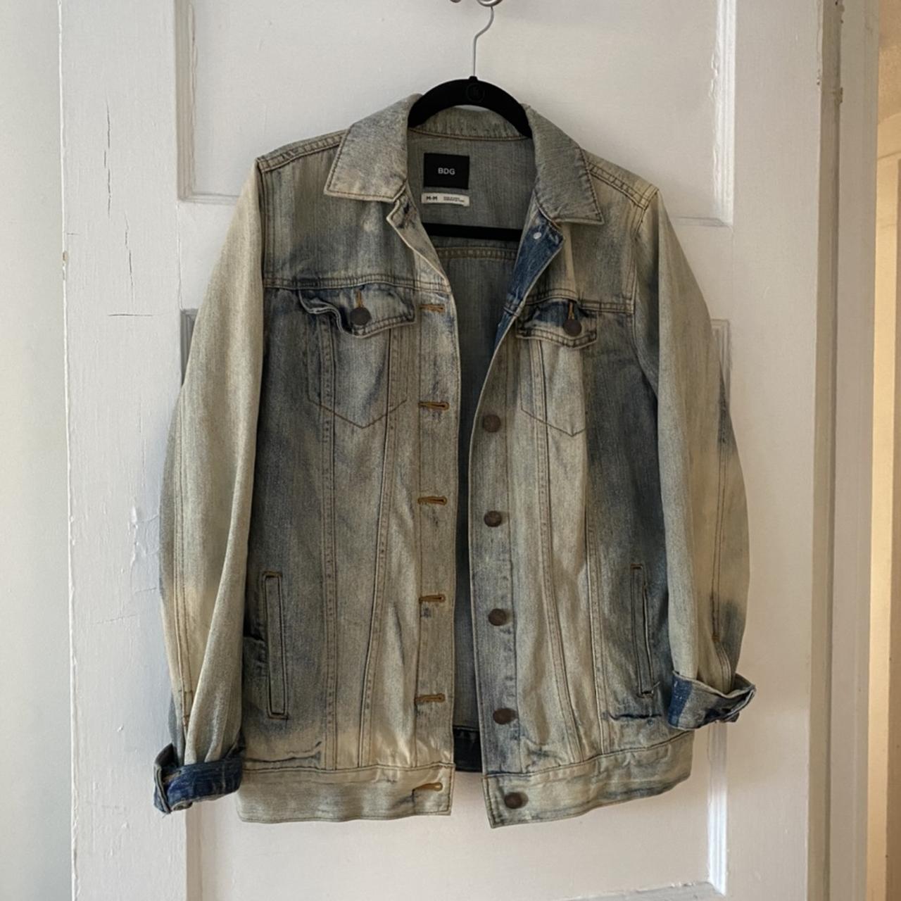 Previously loved BDG denim jacket with tannish... - Depop