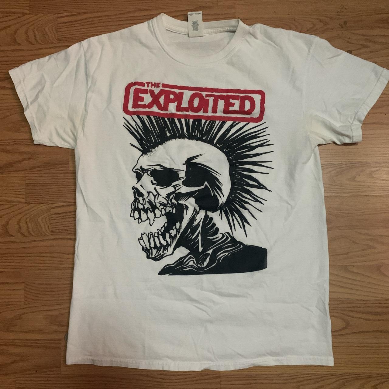 Mid 2000s exploited shirt. No stains. Size medium... - Depop