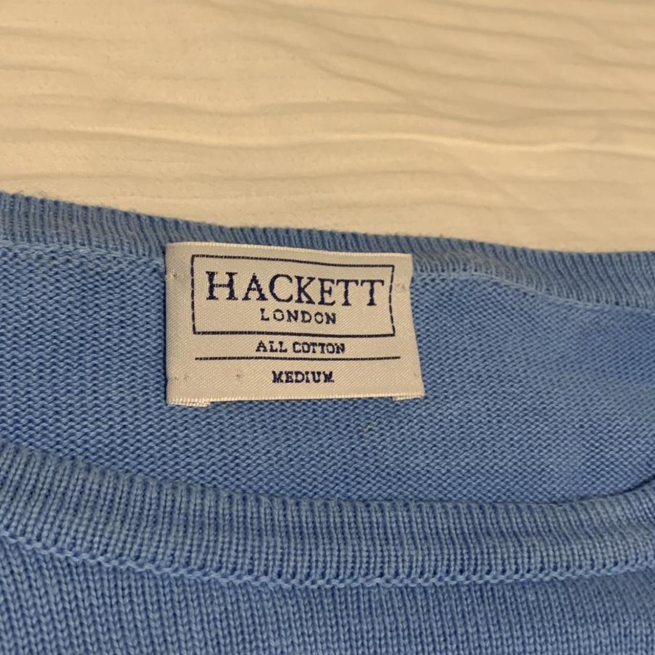 Hackett Women's Blue Jumper | Depop