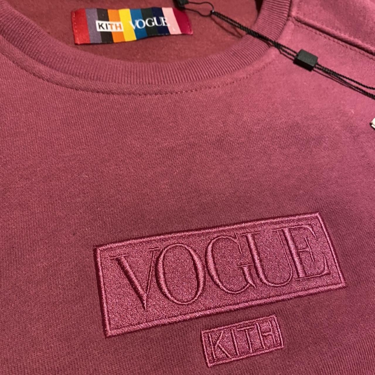 Kith x Vogue sweatshirt Granita Red Wine Depop