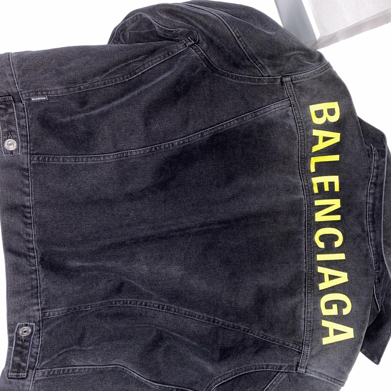 Balenciaga embroidered denim jacket on sale