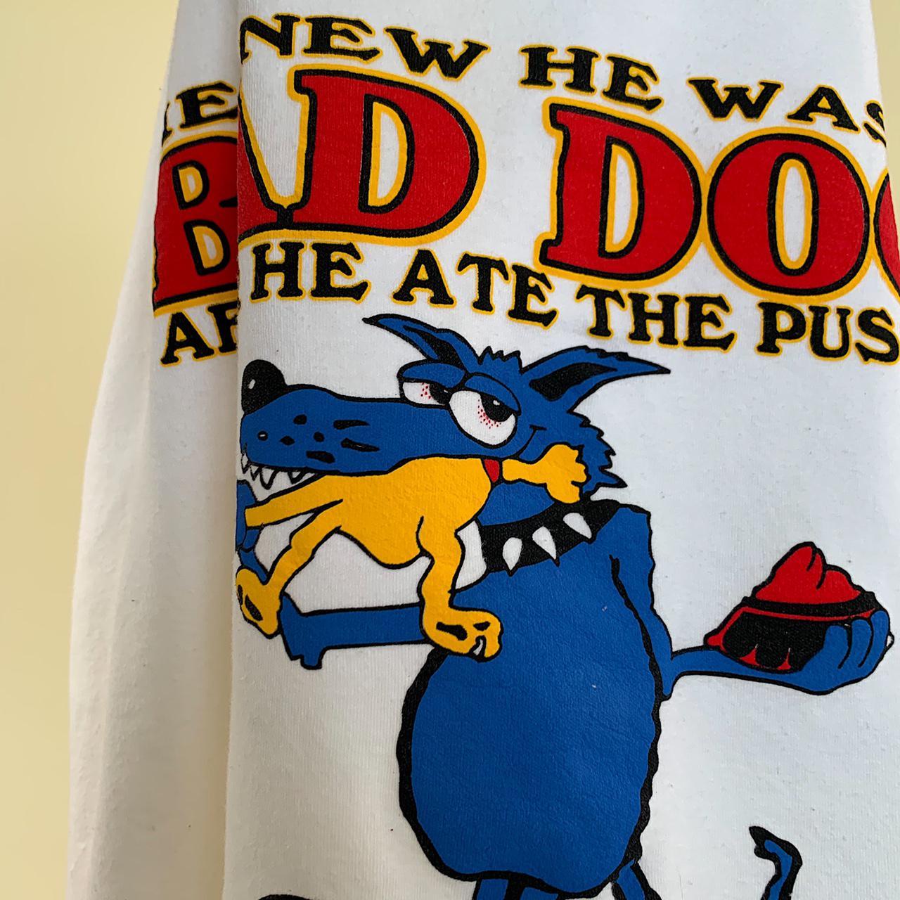 Bad dog vintage Tshirt size xl fits smaller. In... Depop