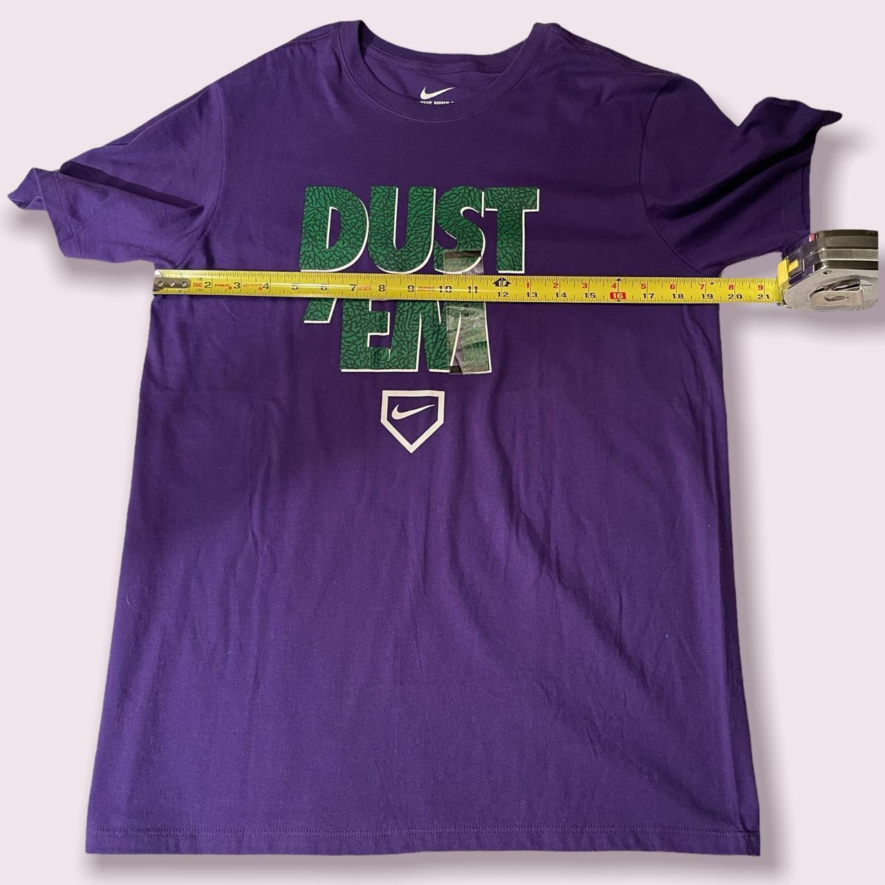 Nike Dust Em New Purple Green T Shirt Size