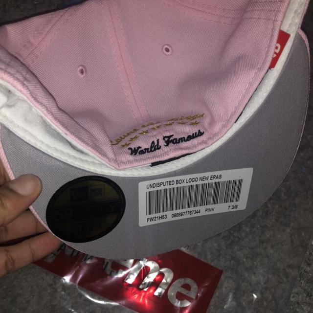 Supreme undisputed box logo new era fitted hat... - Depop