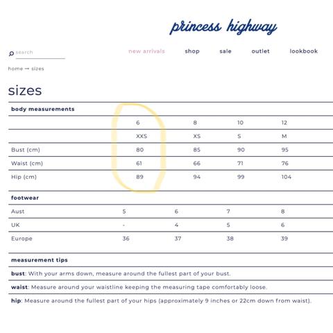 Kate spade discount coat size chart