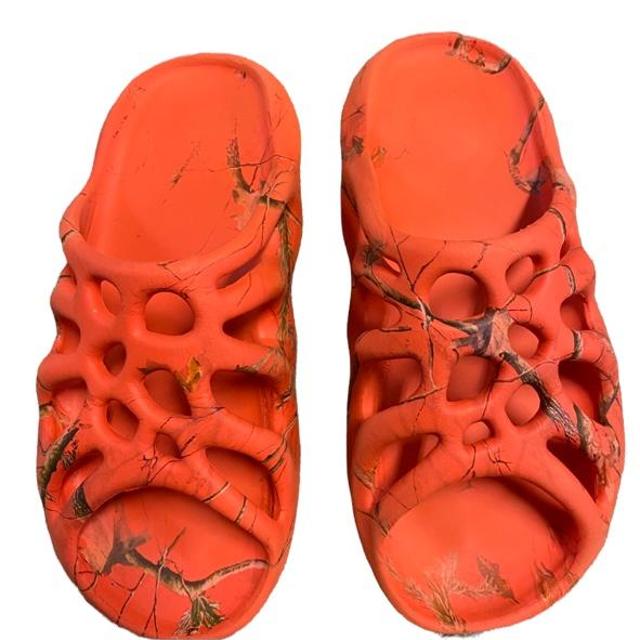 Imran Potato Steamed Crab Orange Slide Sneaker Shoe
