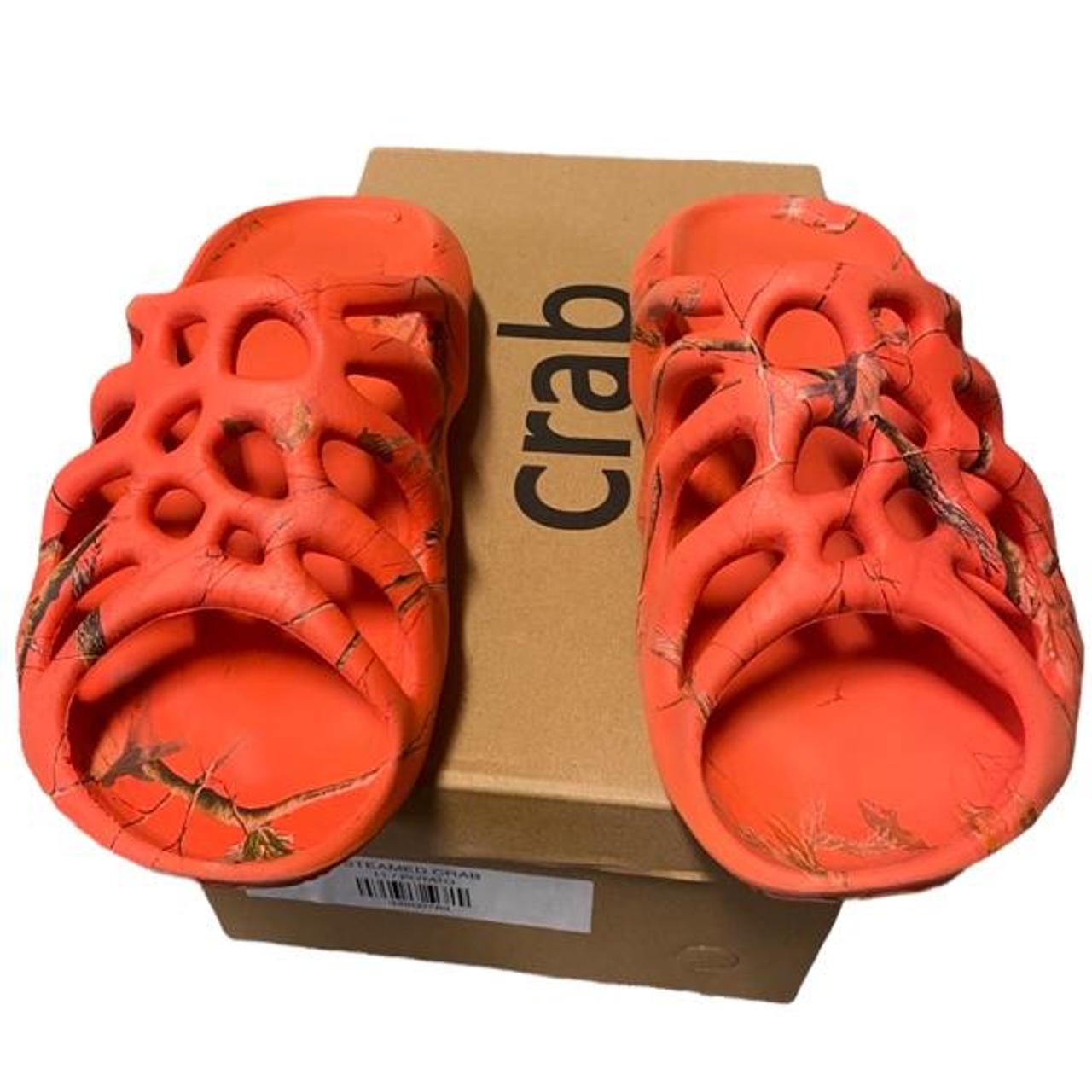 Imran Potato Steamed Crab Orange Slide Sneaker Shoe - Depop