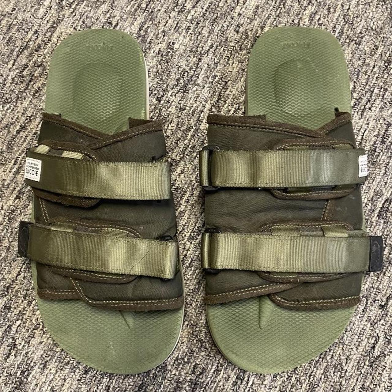 Suicoke Moto-Cab Double-Strap Sandals - Green