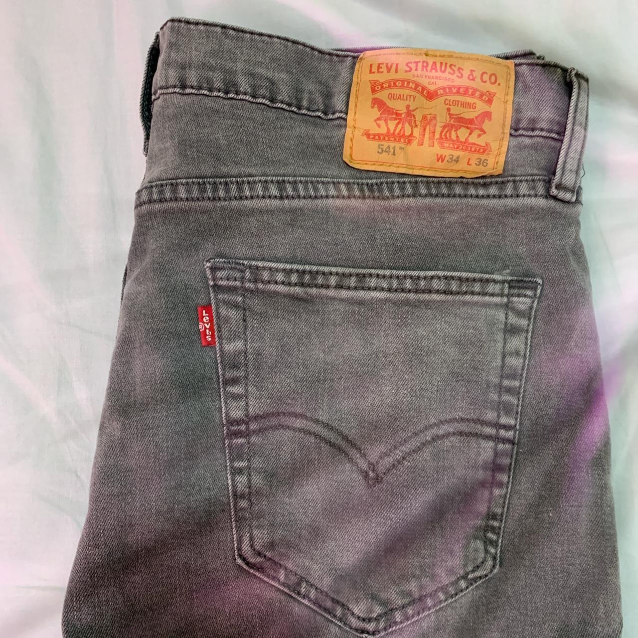 Faded Black/Grey Levi 541 Jeans W34 L36 (for my... - Depop