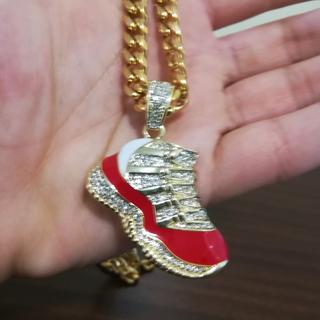 Jordan NBA iced out necklace diamond pendant and - Depop