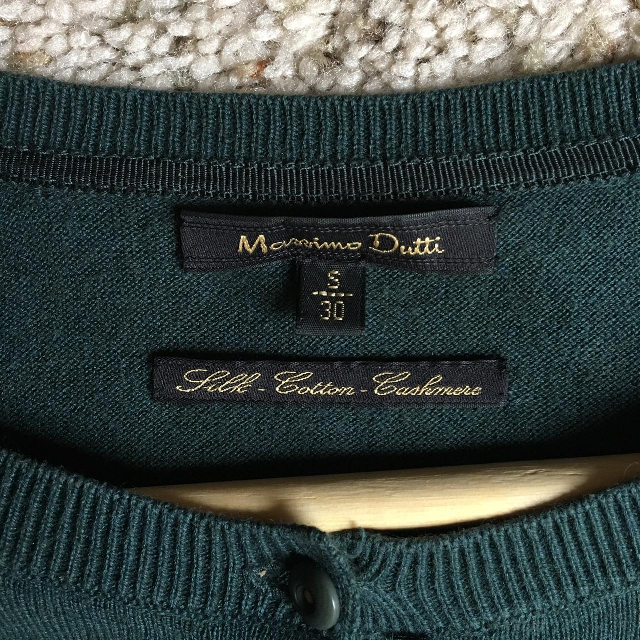 Massimo Dutti Women's Green Cardigan | Depop