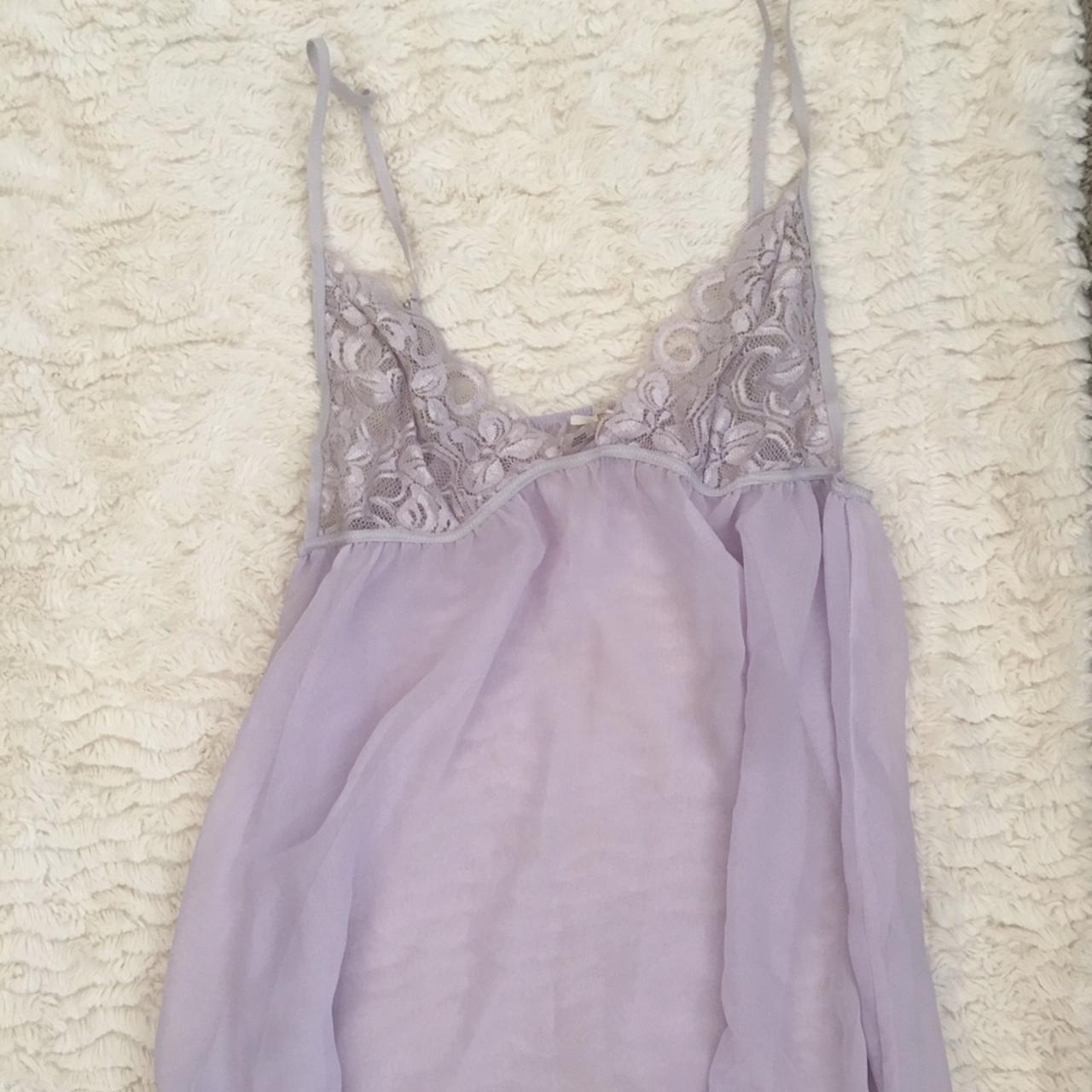 Sophie & Me Lavender Lace Lingerie Slip Top!! Has... - Depop