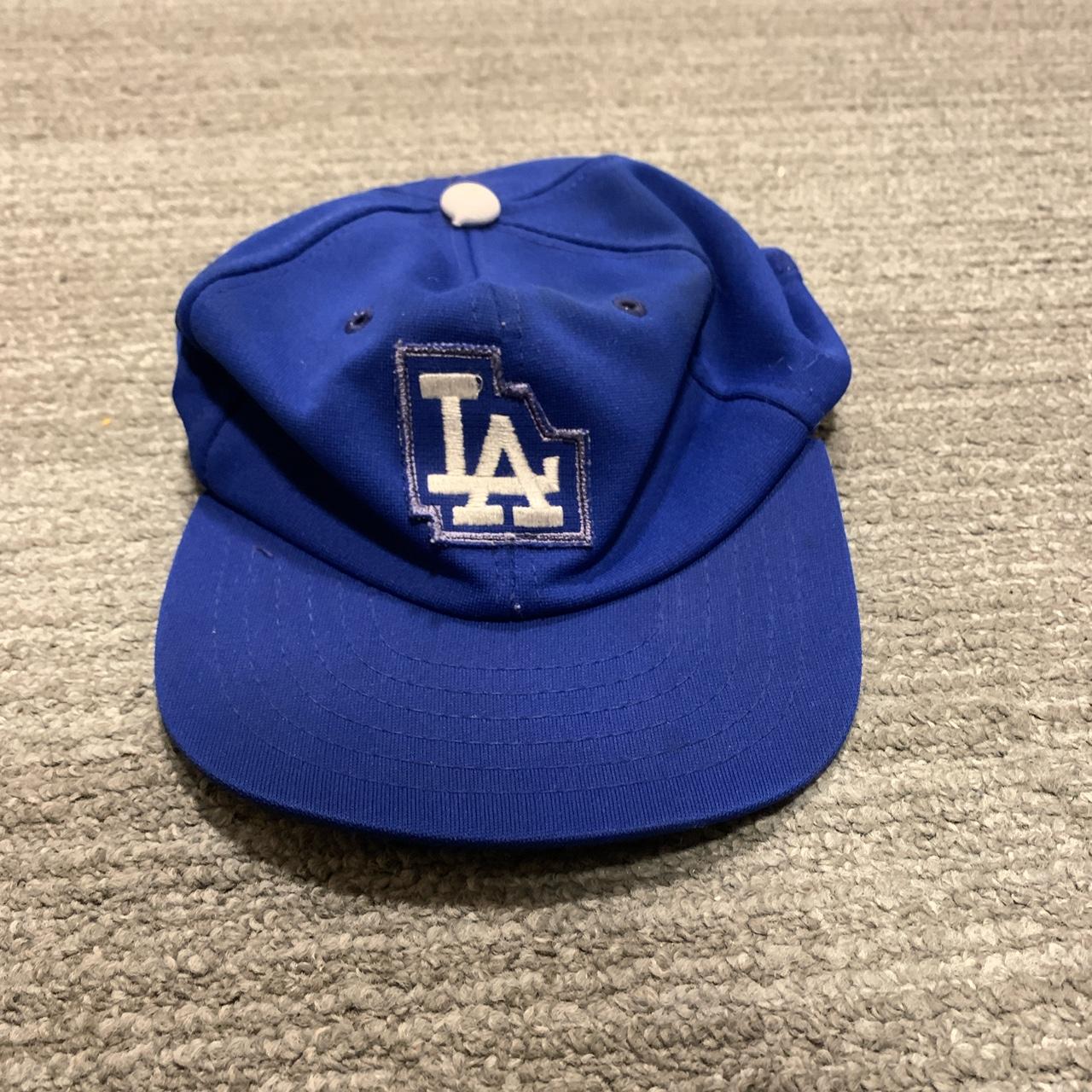 Worn in LA baseball cap. Patchwork detail. Signs of... Depop