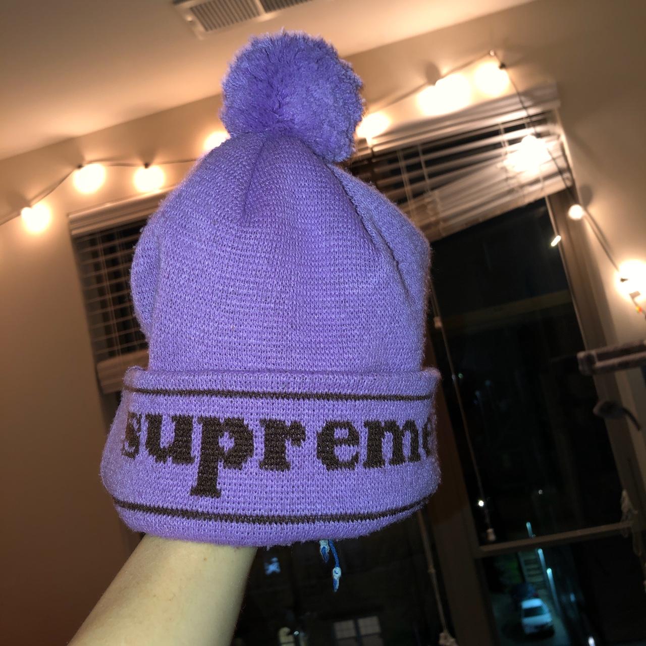 Purple best sale supreme beanie