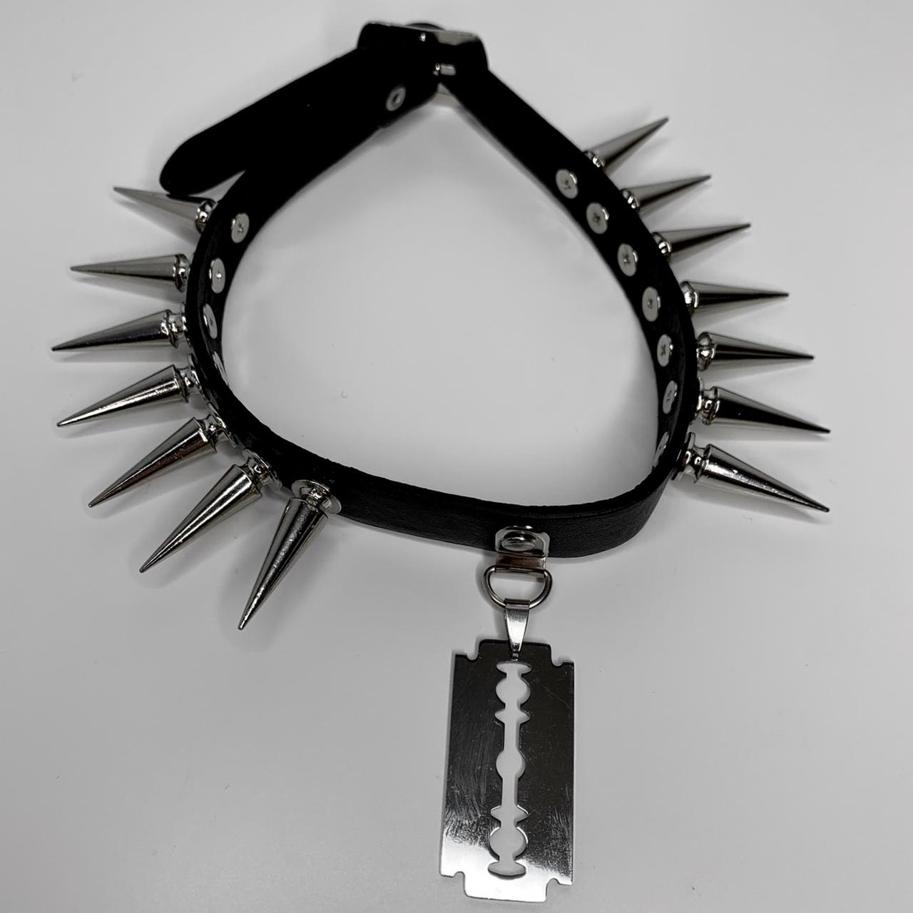 Spiked choker hot sale