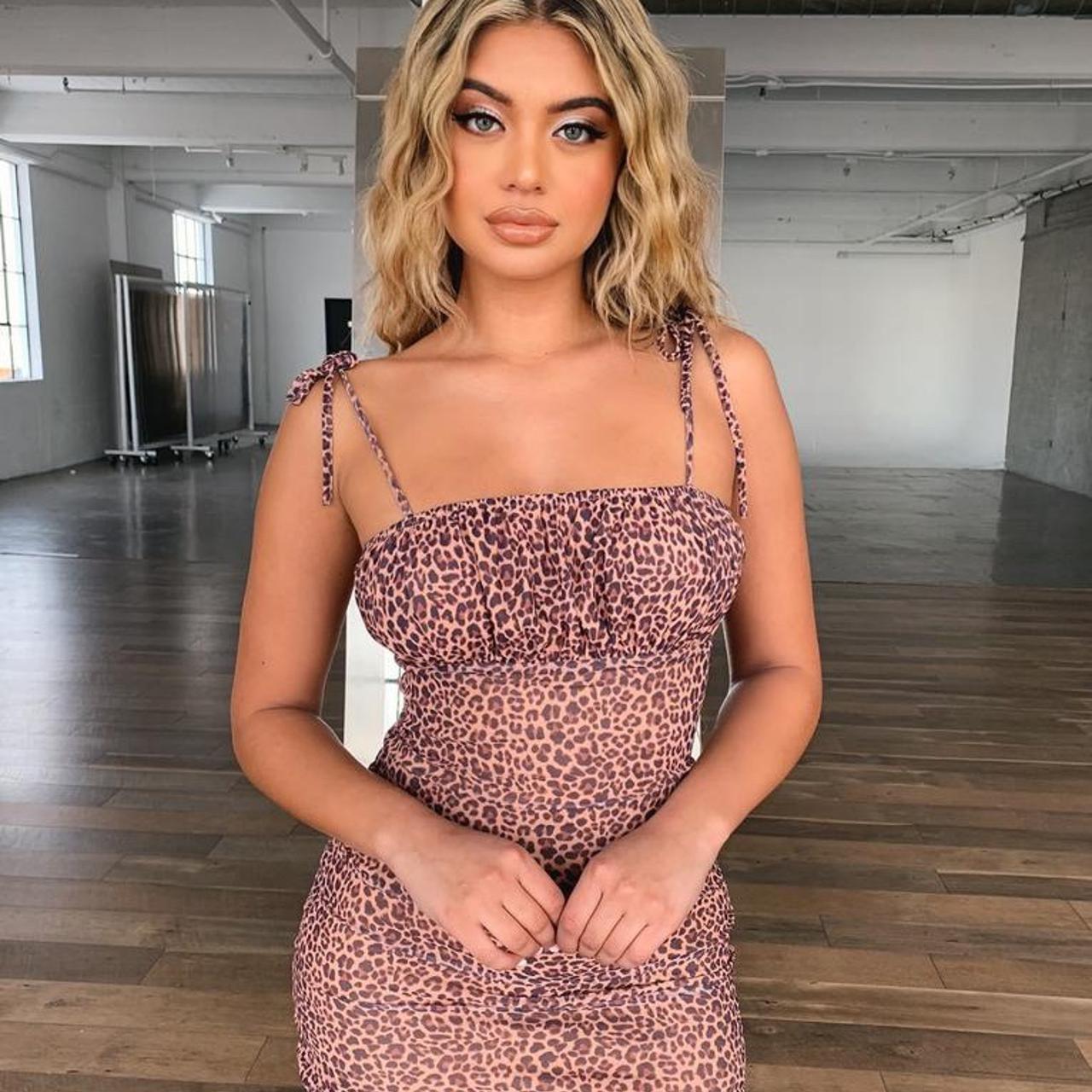 tiger mist leopard dress (Mona dress) - size small... - Depop